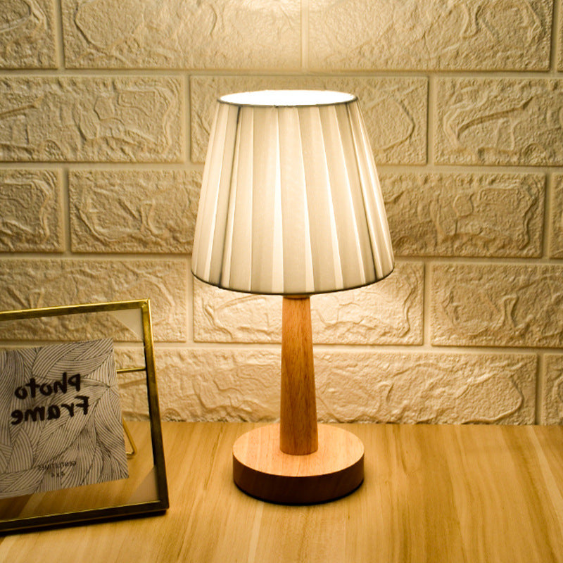Wooden LED USB Night Light Lamp
