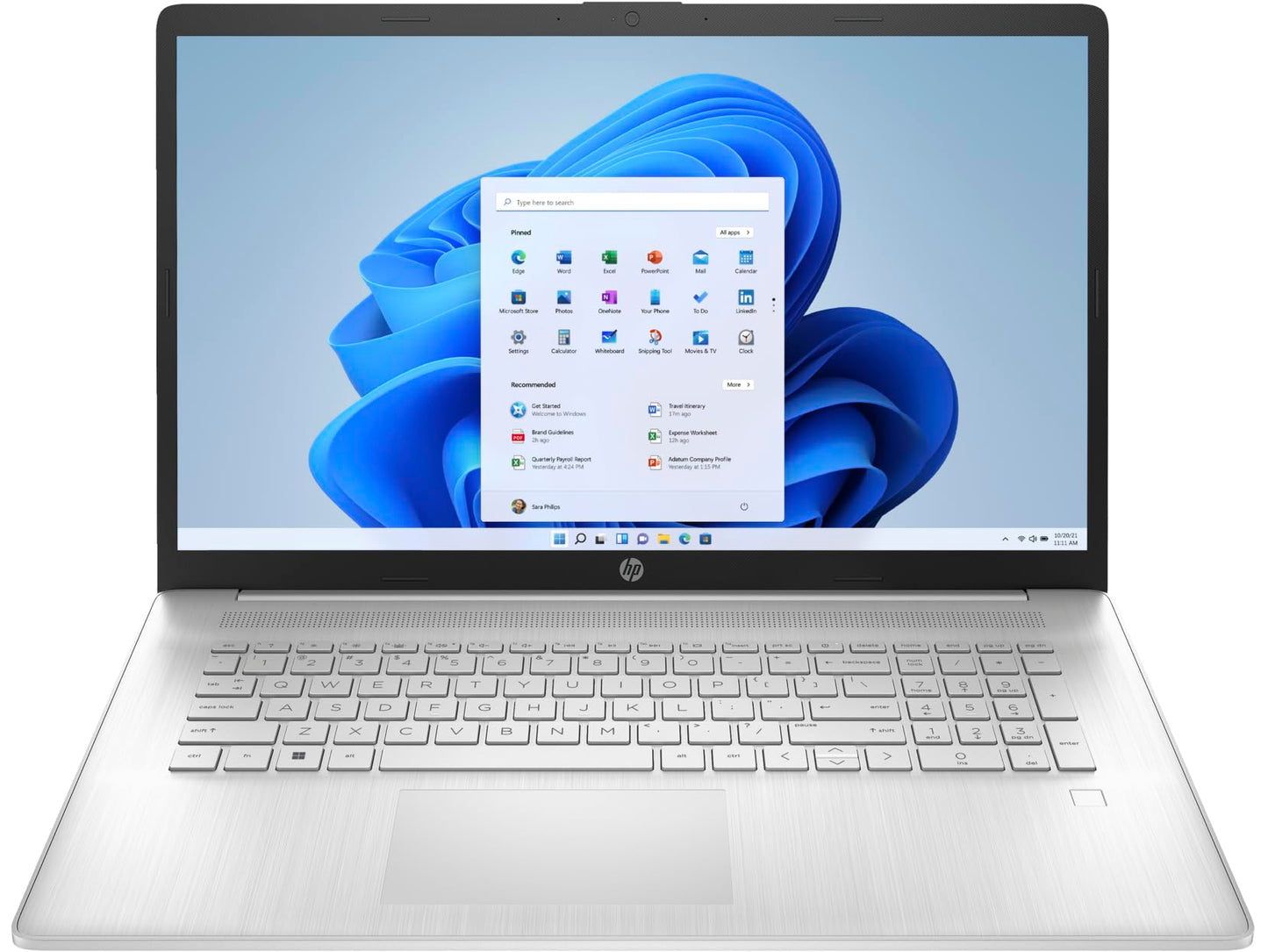 HP 17.3" FHD Notebook AMD Ryzen 5 5500U 8GB RAM 256GB SSD Natural Silver 17-cp0012nr - AMD Ryzen 5 5500U Hexa-Core - 1920 x 1080 FHD - in-Plane Switching (IPS) Technology - 8 GB RAM - 256 GB SSD
