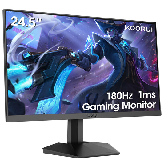 KOORUI 24.5" FHD VA Gaming Monitor | 180Hz | 1ms | 99% sRGB | Adaptive Sync | Eye Care | HDMI & DP