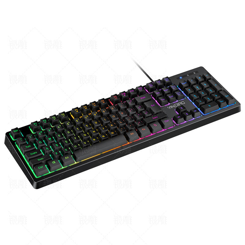 Silver Engraved K200 Backlit Mechanical Keyboard