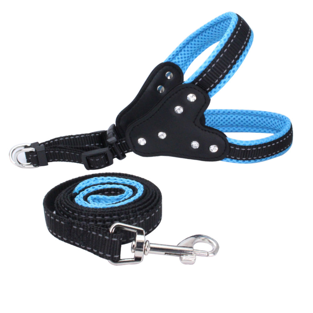Rhinestone Reflective Pet Traction Sleeve