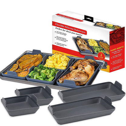Non-stick Silicone Baking Pan Set of Four