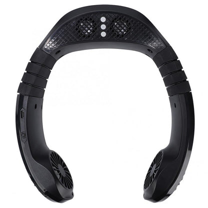 Portable Bluetooth Speaker Fan with Neck Strap