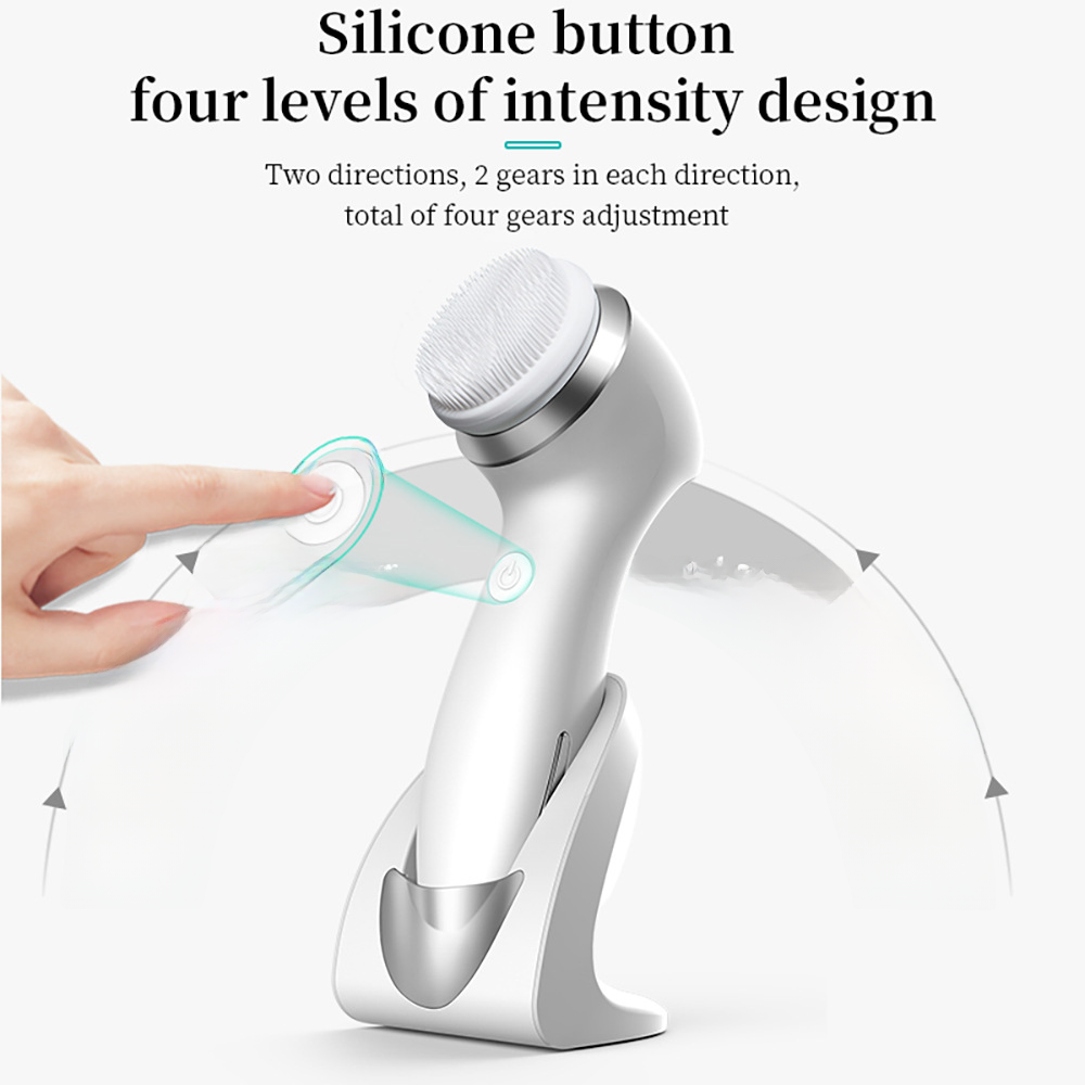 New Silicone Electric Facial Brush for Deep Cleaning