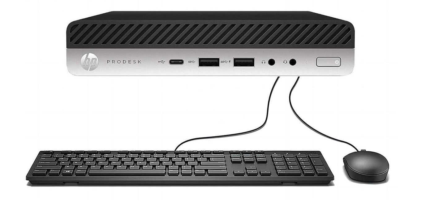 HP ProDesk 600 G4 Mini Desktop PC Intel Core i5-8500T 6-Core up to 3.5GHz 16GB RAM 1TB SSD Mouse and Keyboard Windows 10 Pro (Renewed)