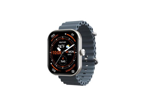 3Plus MEGA Smartwatch with 2.02" AMOLED Screen for Women& Men/Answer & Make Calls/Sleep Monitoring/Heart Rate/SpO2/100+ Workout Modes/Quick Reply/Women& Men/iOS and Android