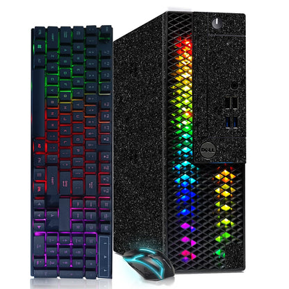 Dell RGB Gaming Desktop Computer Intel Quad Core I7-6700 up to 4.0GHz GeForce GT 1030 2G GDDR5 16GB DDR4 1T SSD RGB Keyboard & Mouse 600M WiFi & Bluetooth 5.0 Win 10 Pro (Renewed)