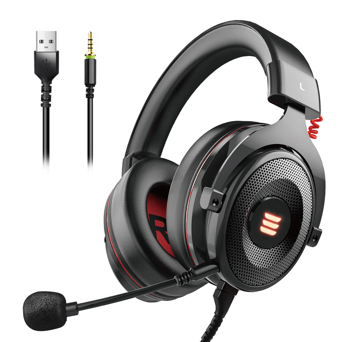 EKSA Wired Gaming Headset with 7.1 Surround Sound