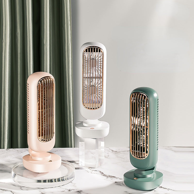 New Double Leaf USB Charging Tower Fan for Office