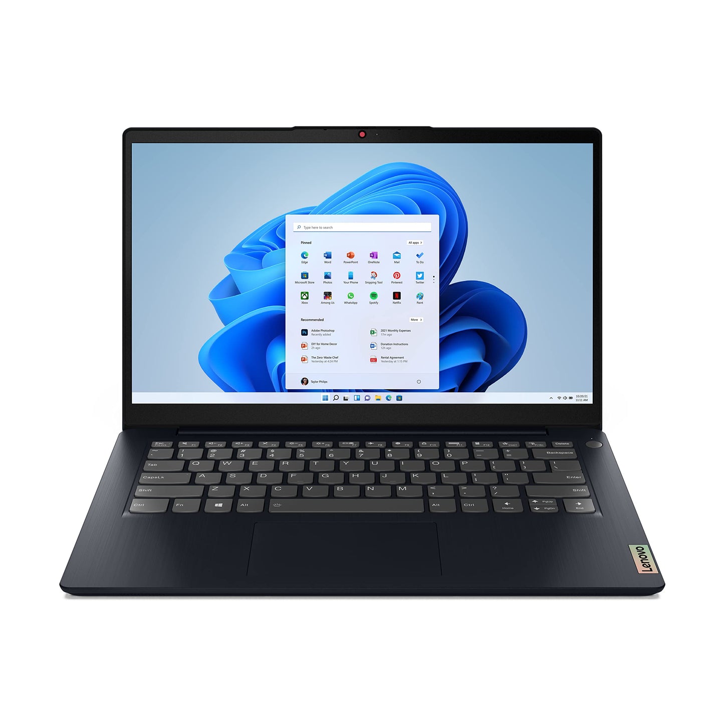 Lenovo IdeaPad 3 Laptop 14.0" FHD Display AMD Ryzen 5 5500U 8GB RAM 256GB Storage AMD Radeon 7 Graphics Windows 11 Home Abyss Blue (Renewed)