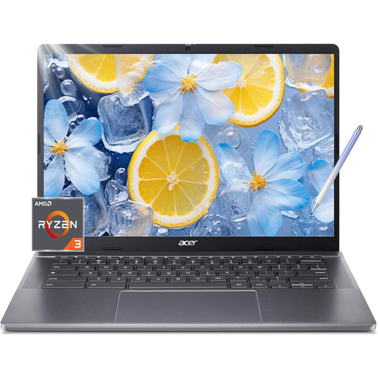 Acer Chromebook Plus 514 14" WUXGA Touchscreen | AMD Ryzen 3 7320C | 8GB RAM | 256GB SSD | WiFi 6E | Stylus | Backlit KB | Chrome OS | 2024