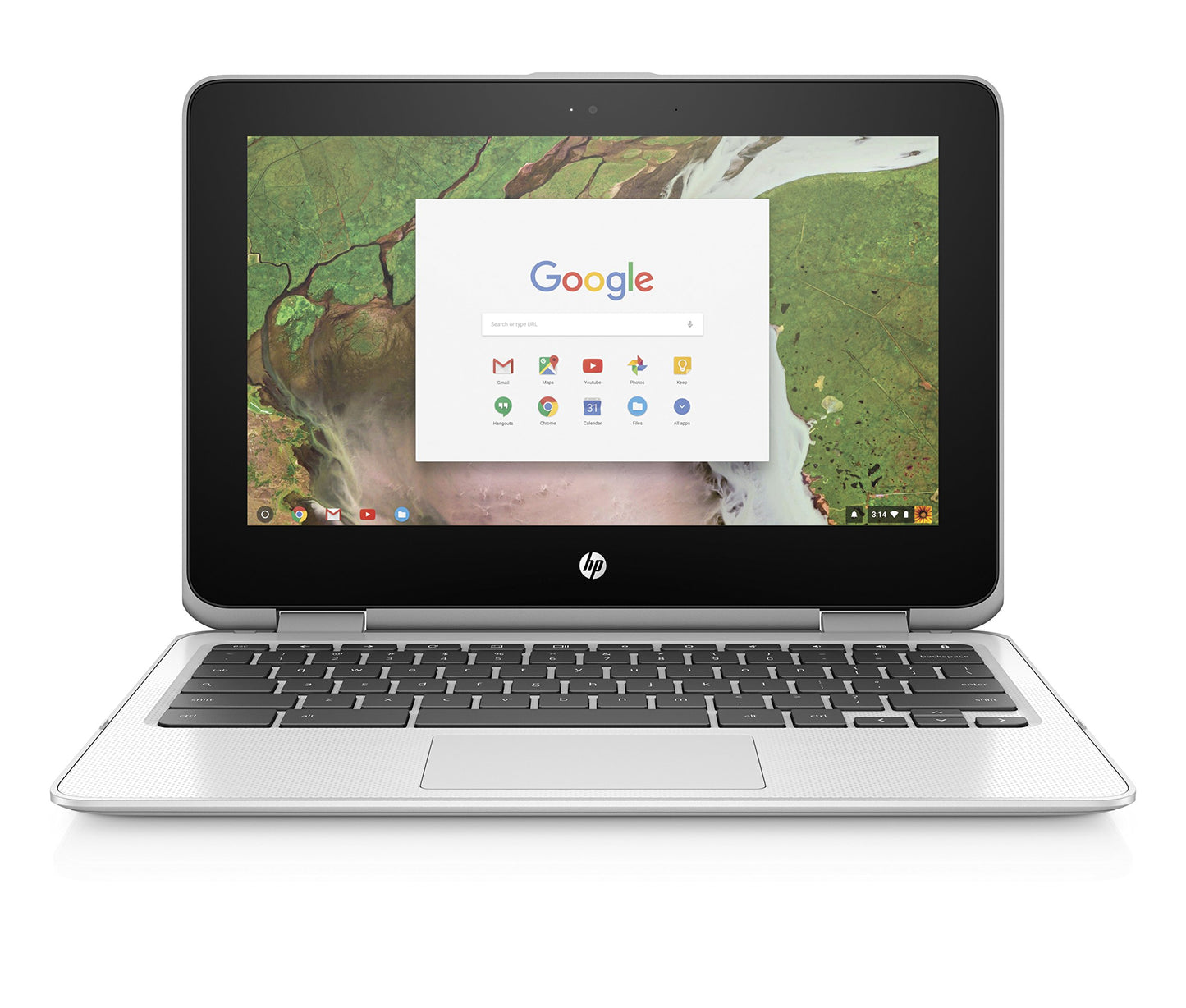 HP Chromebook x360 11-inch -Laptop -with 360-degree -Hinge Intel Celeron N3350 -Processor 4 GB -RAM 32 GB eMMC Storage Chrome OS (11-ae110nr Snow White)