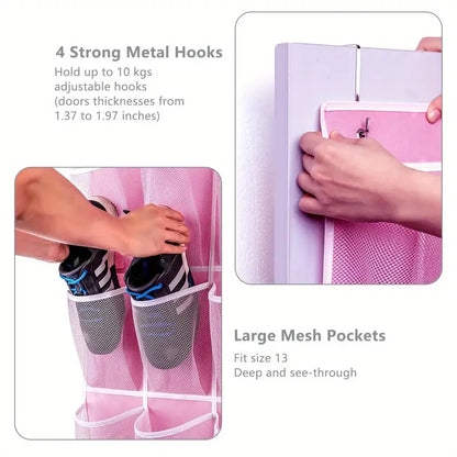 Hanging Organizer with 28 Mesh Pockets and Hooks
