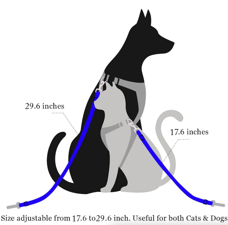 2 Pack Cat DOG PET Safety Seatbelt Car Vehicle Seat Belt Adjustable Harness Lead