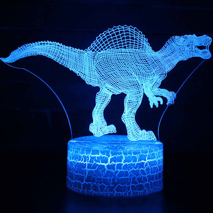 3D Colorful Dinosaur LED Touch Remote Night Light