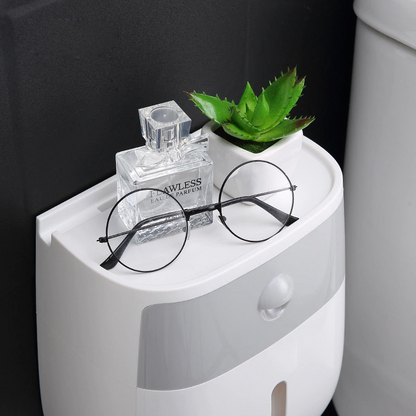 Wall-Mount Waterproof Toilet Paper Holder