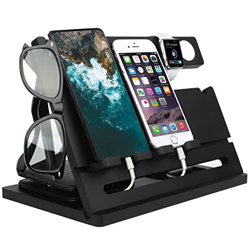 Wooden Organizer & Charging Dock