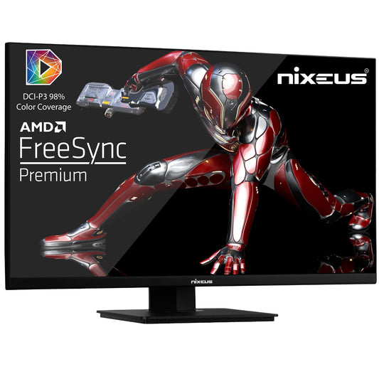 Nixeus EDG 27" QHD Fast IPS Gaming Monitor | 165Hz | 98% DCI-P3 | FreeSync Premium | HDMI & DP