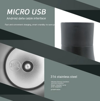 Smart Temperature Display Stainless Steel Vacuum Cup