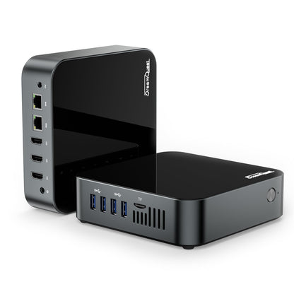 DreamQuest Mini Desktop Computer Windows 11 Pro Preinstalled Intel 12th N95 (up to 3.4GHz) Mini Pc with 16GB RAM 512GB M.2 SSD USB3.2 BT4.2WiFi 54k HDMI Gigabit Port for Home Office