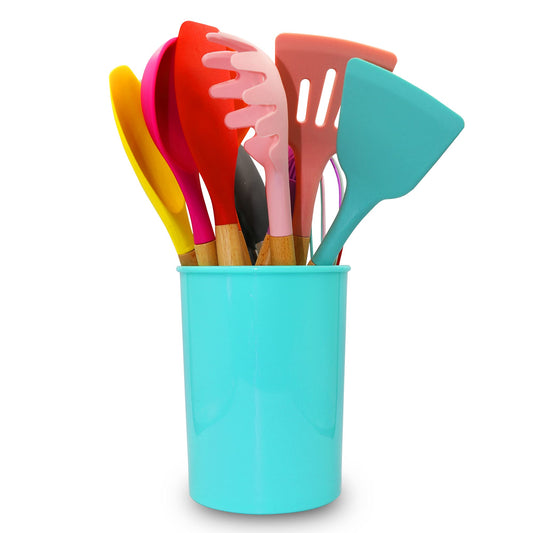Cheer Collection 12-Piece Silicone Spatula Set