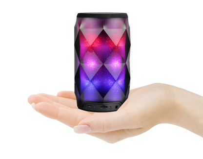 Crystal Soda Can Color Lamp Bluetooth Speaker, Portable