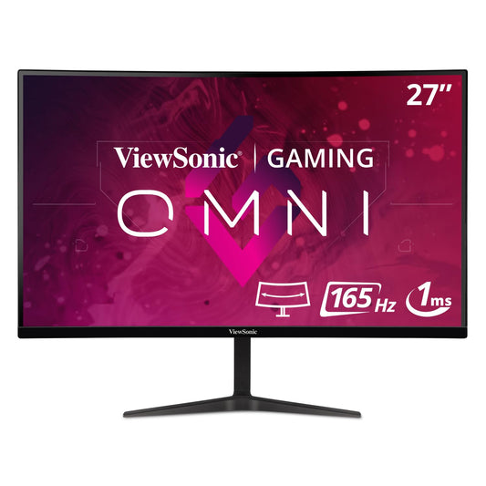 ViewSonic VX2718 27" Curved FHD Gaming Monitor | 180Hz | 1ms | FreeSync | HDMI & DP (Renewed)