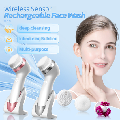 New Silicone Electric Facial Brush for Deep Cleaning