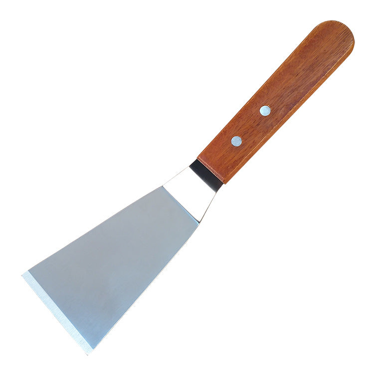 Wooden Handle Stainless Steel Frying and Pizza Shovel