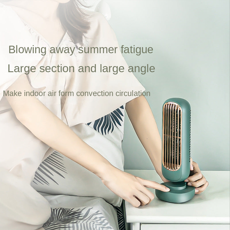 New Double Leaf USB Charging Tower Fan for Office