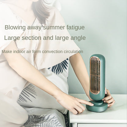 New Double Leaf USB Charging Tower Fan for Office