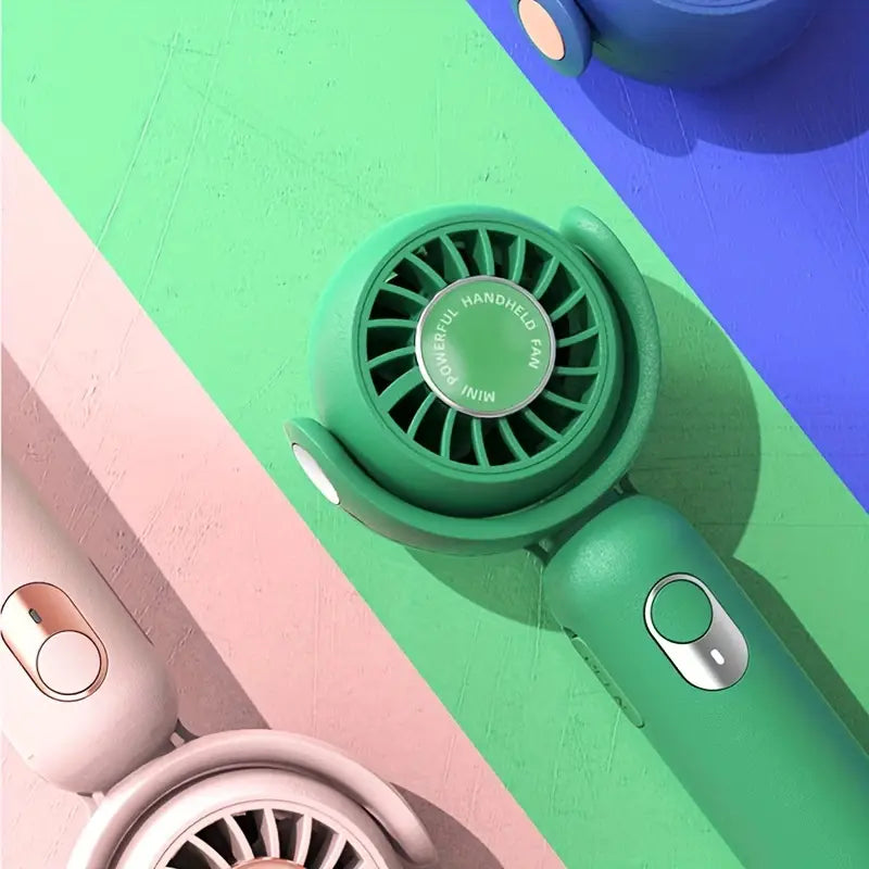 Portable Mini Hand Fan with Rechargeable USB Battery