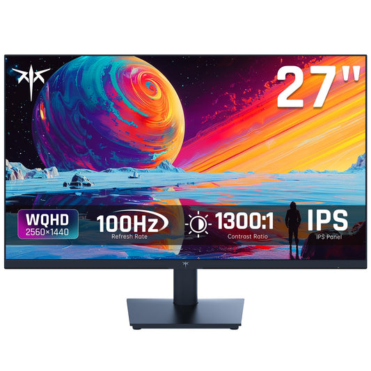 KTC 27" QHD IPS Monitor | 100Hz | FreeSync | G-Sync | HDR | Anti-Blue Light | 123% sRGB