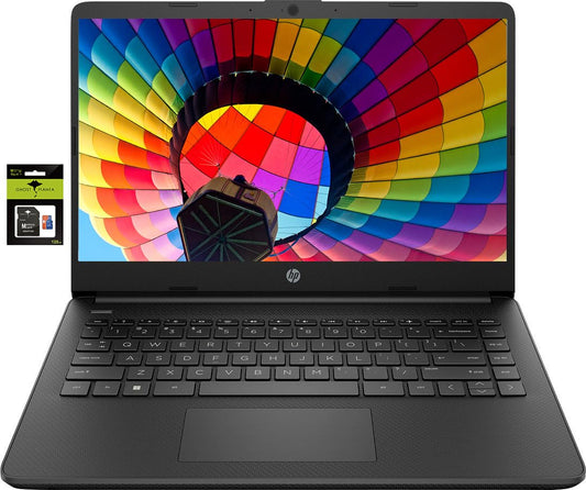 HP 14" Ultra-Light Laptop | Intel Celeron Quad-Core | 16GB RAM | 256GB Storage | USB-C | USB-A | HDMI | WiFi | Win11 S + 1yr Office 365