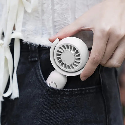 Portable Mini Hand Fan with Rechargeable USB Battery