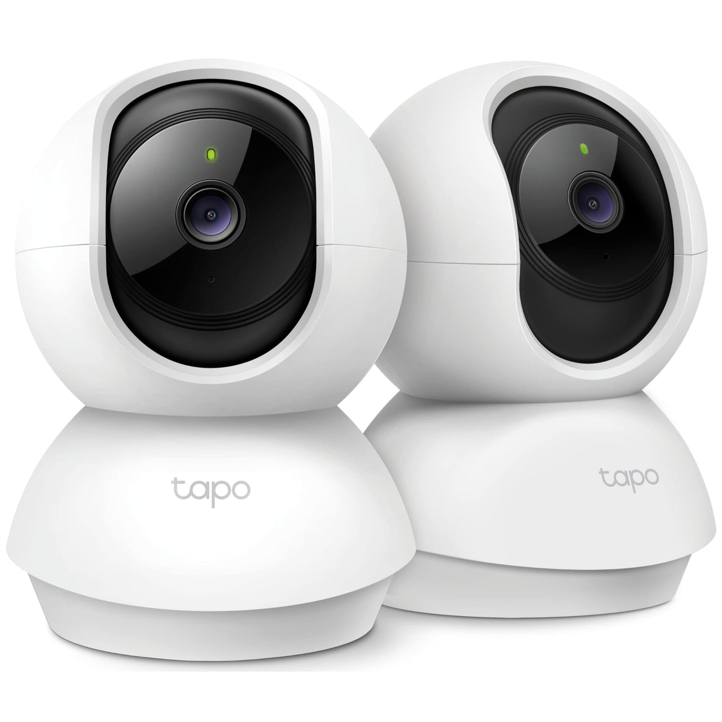 TP-Link Tapo 2K Pan/Tilt Security Camera for Baby Monitor Dog Camera w/Motion Detection 2-Way Audio Siren Night Vision Cloud & SD Card Storage Works with Alexa & Google Home 2-Pack (C210P2)
