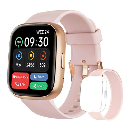 TOOBUR Smart Watch for Women No Phone No APP Needed1.83" Fitness Tracker Watch with Heart Rate/Sleep/Step Tracker Pedometer IP68 Waterproof Smartwatch Answer/Make Calls Compatible Android iOS