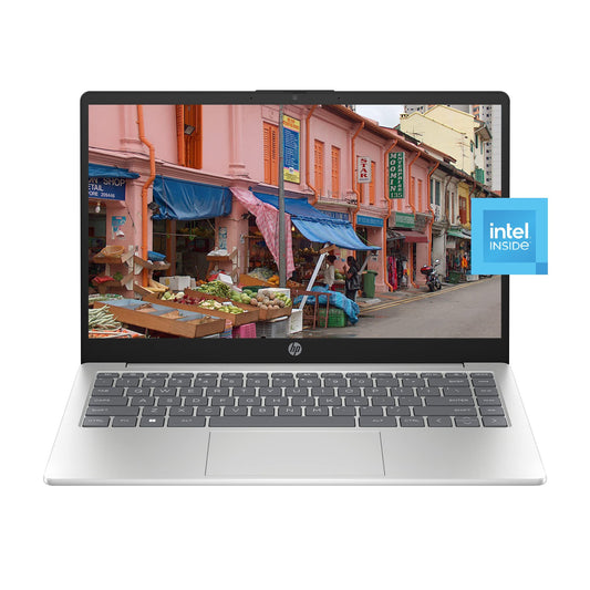HP 14" HD Laptop 2023 | Intel Processor N200 | 4GB RAM | 128GB UFS | Intel UHD | 1-Yr Microsoft 365 | EPEAT Gold | Win11 S