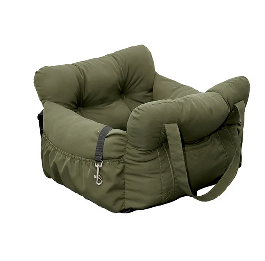 Multifunctional Pet Car Seat Bed | 2-in-1 Travel Bed & Booster Seat | Safety Straps | Breathable & Lightweight | For Dogs & Cats