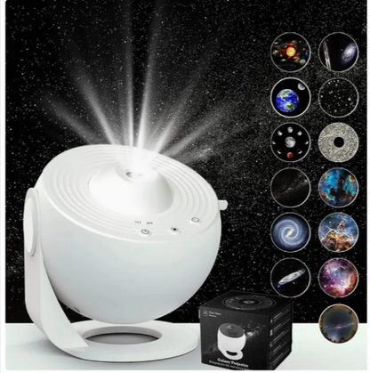 12-in-1 Rotating Galaxy Night Light Projector