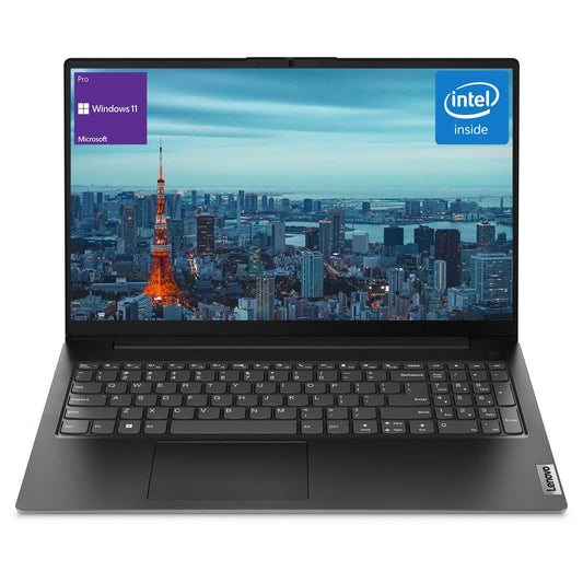 Lenovo V15 Business Laptop 15.6" FHD | Intel Dual-Core N4500 up to 2.8GHz | 8GB DDR4 | 256GB PCIe SSD | RJ-45 | USB-C | HDMI | Webcam | WiFi | Win11 Pro | Black