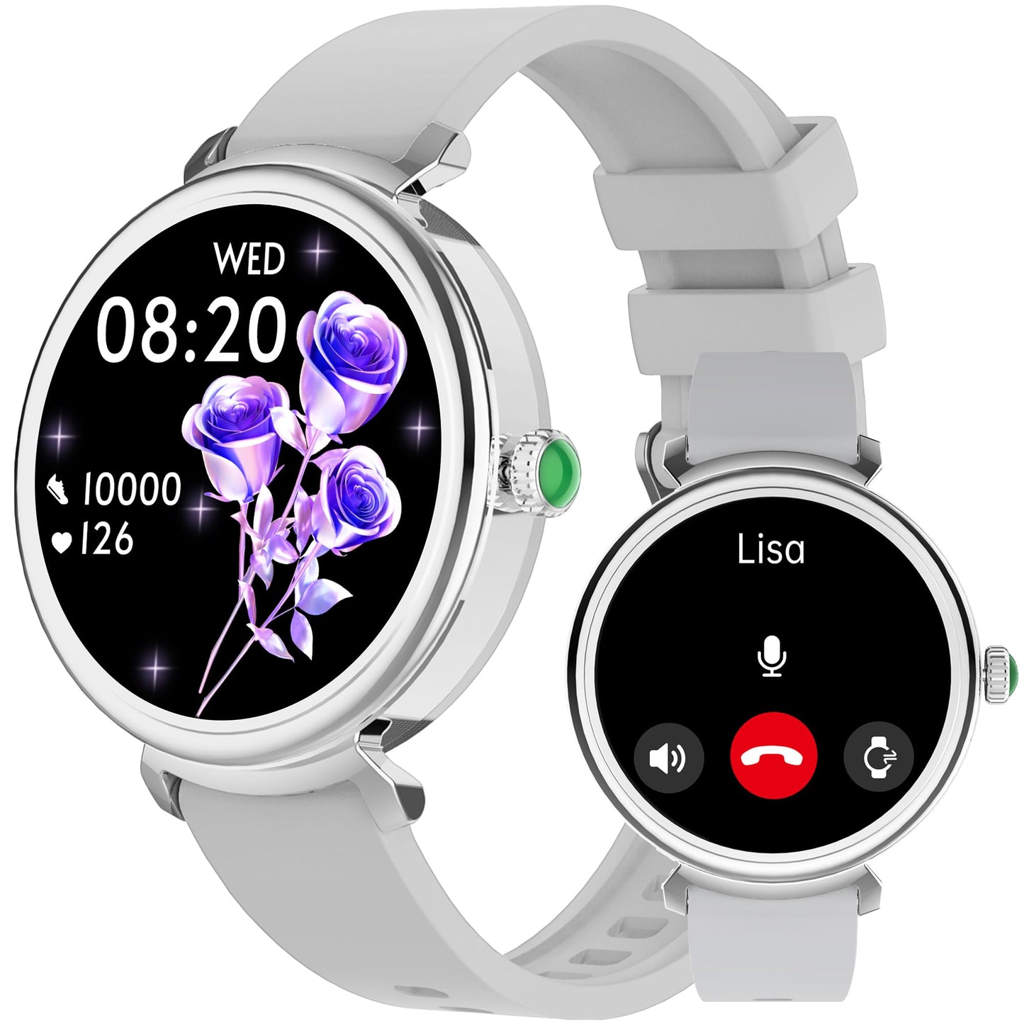 Smart Watch for Women (Answer/Make Call) Smartwatch for iPhone/Android Phone with Blood Oxygen Heart Rate Stress and Sleep Monitor IP68 Waterproof 100+ Sport Modes Activity Fitness Tracker
