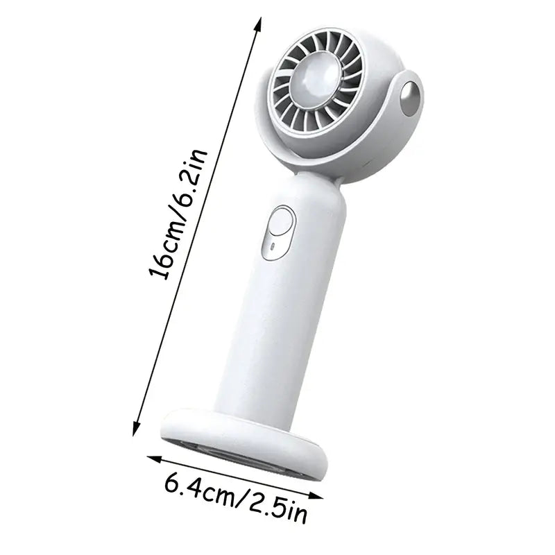 Portable Mini Hand Fan with Rechargeable USB Battery