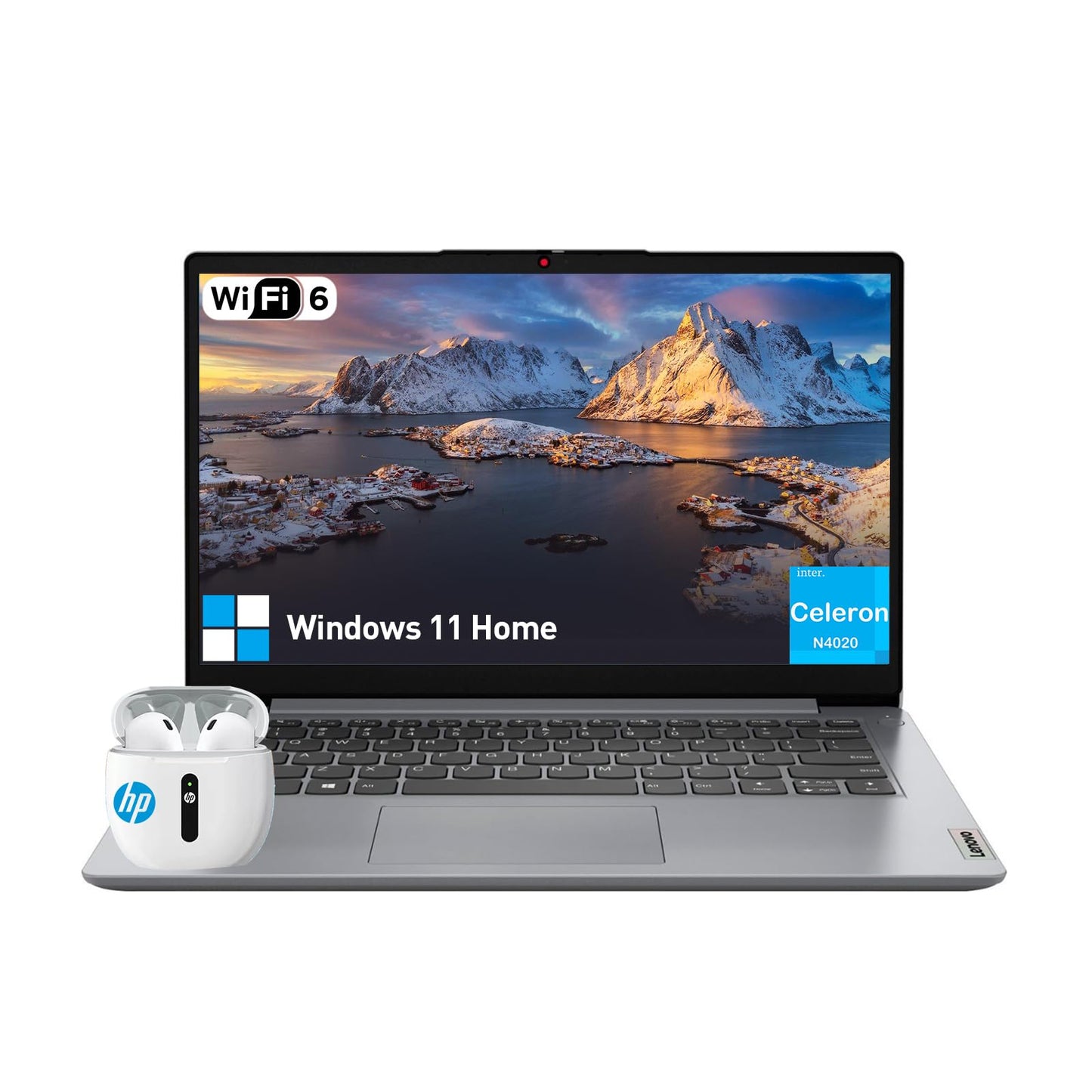 Lenovo Ideapad 1 14 inch Laptop Computer for College Students Intel Celeron Notebook 4GB RAM 64GB Windows 11