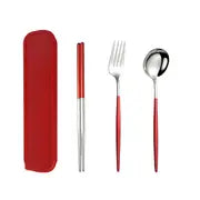 3-Piece Portable Stainless Steel Utensil Set
