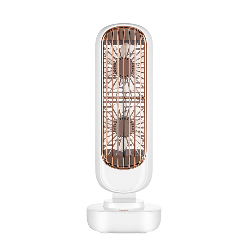 New Double Leaf USB Charging Tower Fan for Office
