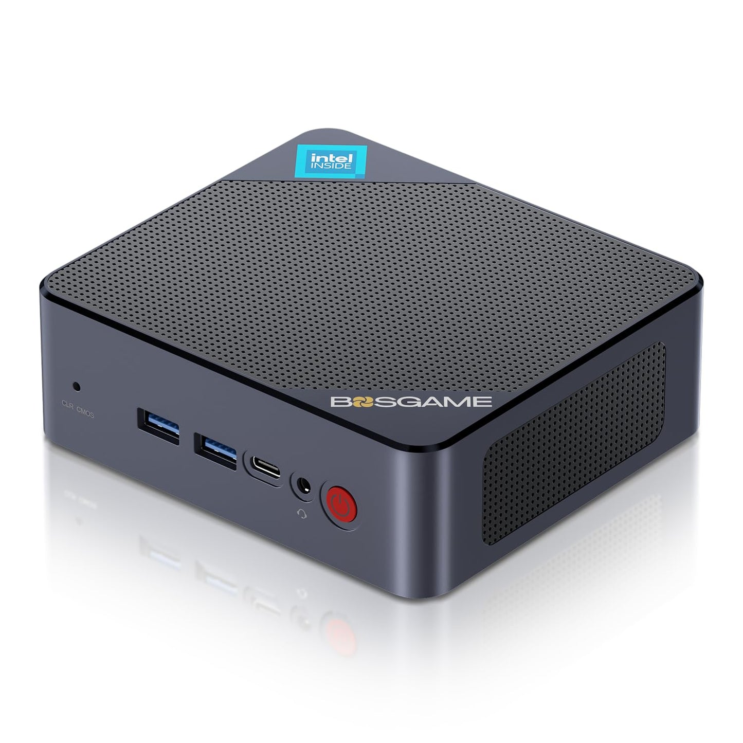 BOSGAME Mini PC B100 Intel Alder Lake N100 16GB DDR4 512GB SSD Mini Computers Fully-Featured USB-C & Dual HDMI Support 4K Triple Display 2.5G Ethernet Dual Band Wi-FiBluetooth 5.0
