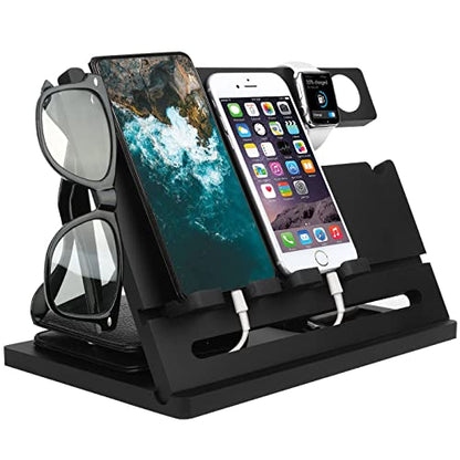 Wooden Organizer & Charging Dock