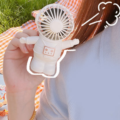 Portable Cartoon Astronaut Style Fan for Outdoor Use