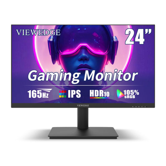 Viewedge 24" FHD IPS Gaming Monitor | 165Hz | 1ms | HDR10 | FreeSync | HDMI & DP